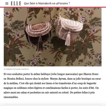 Elle Magazine Styliste Norya ayroN